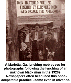 Newspapers sometimes headlined lynchings before they happened.