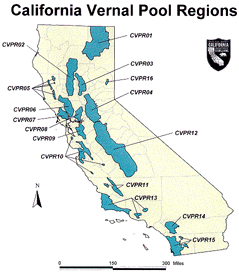 California vernal pool regions