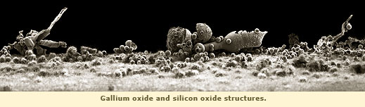 gallium oxide and silicon oxide structures