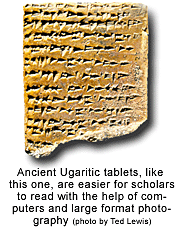 Ancient Ugaritic tablet